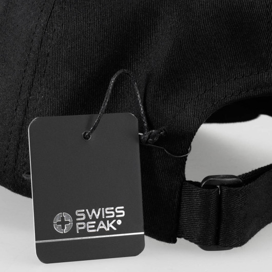 Swiss Peak 5 Panel Caps Tag